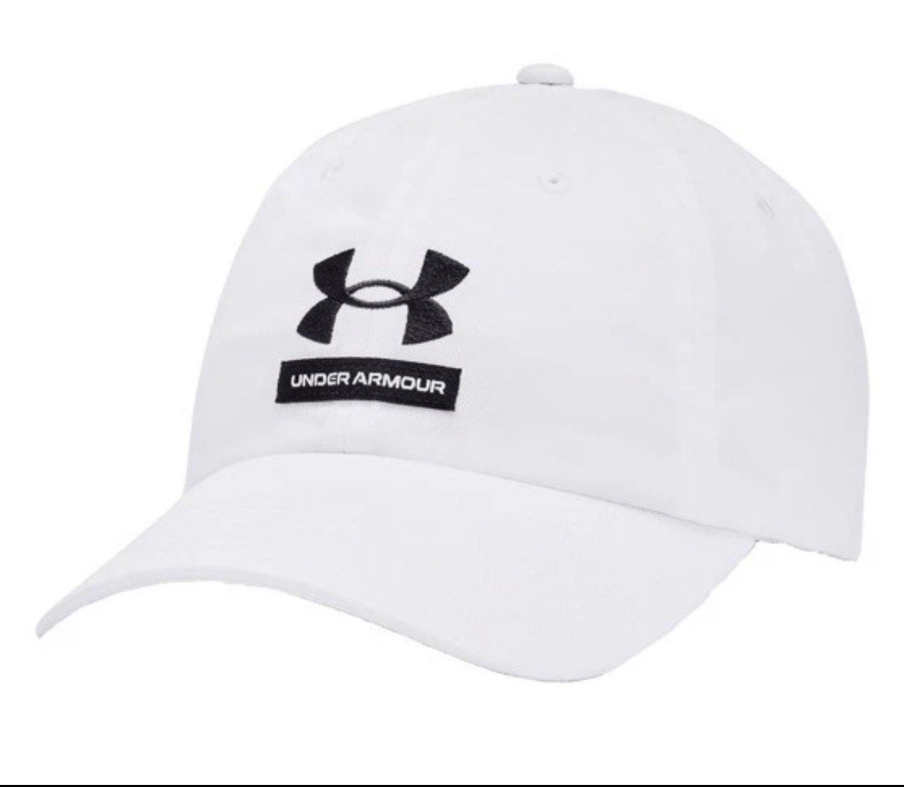 NWT Men Under Armour White Adjustable Cap One Size Fits Most