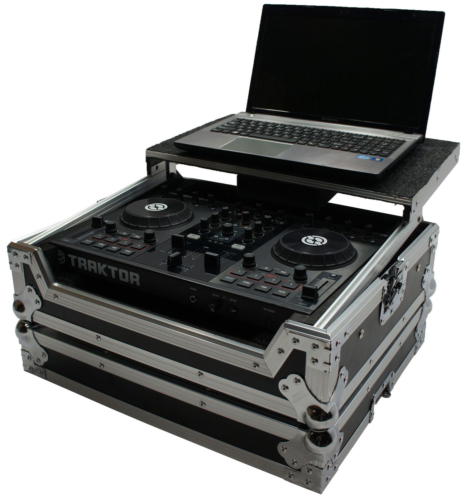 Harmony HCTKS2LT Flight Glide Laptop Stand DJ Custom Case Traktor Kontrol S2 MK2