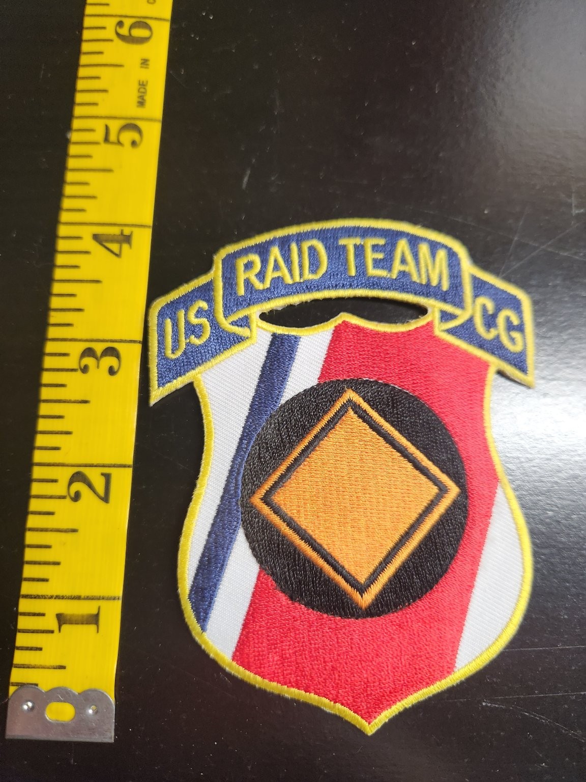 U.S. Coast Guard RAID Team Patch Shield Embroidered Tactical Unit