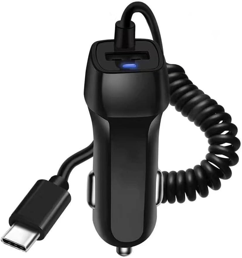 Power Car Charger w/USB Charging Port for Motorola Moto G (2025)