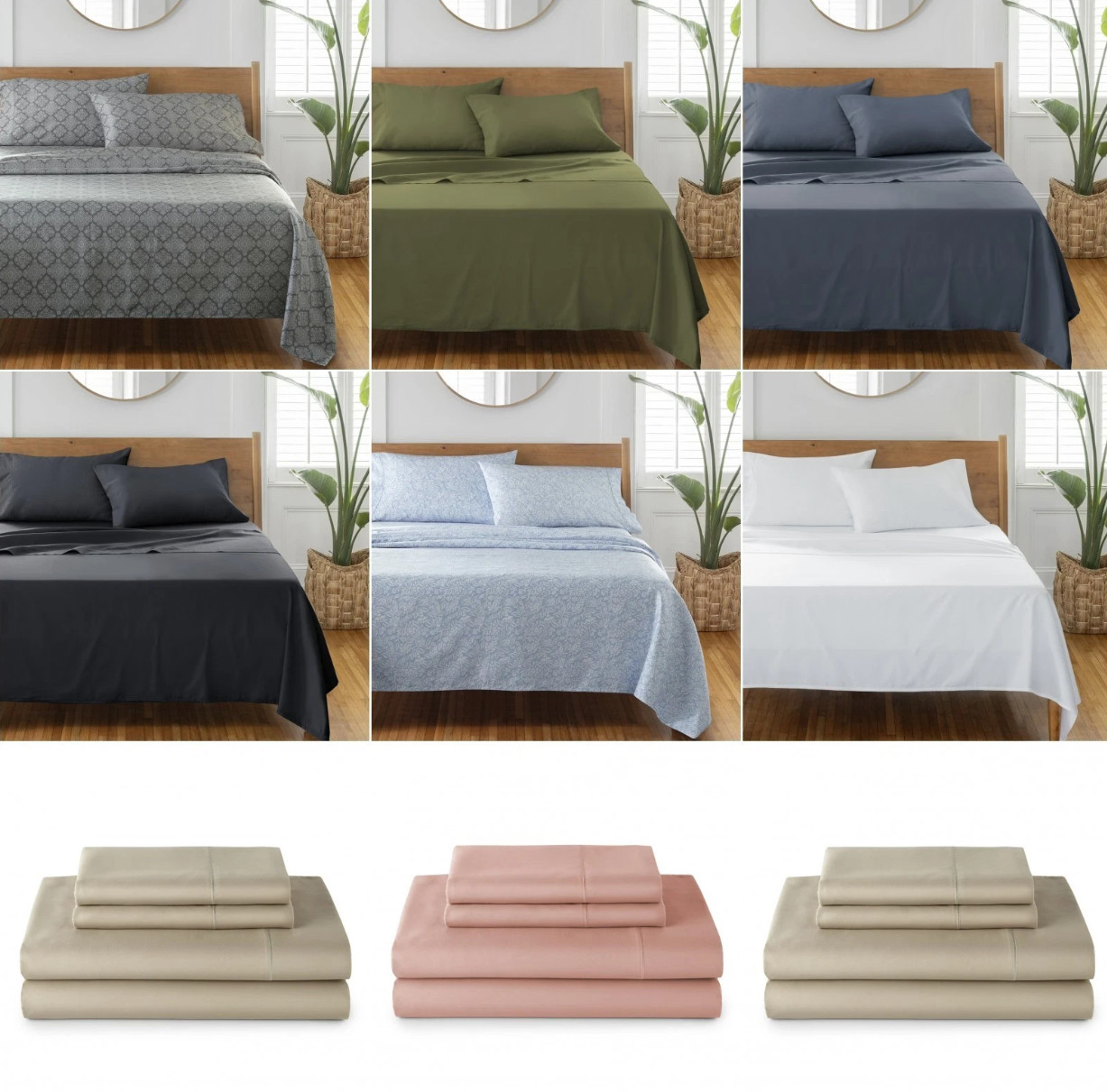 Better Homes & Gardens 3/4-Piece 300/400 TC Performance Sheet Set - T/F/Q/K