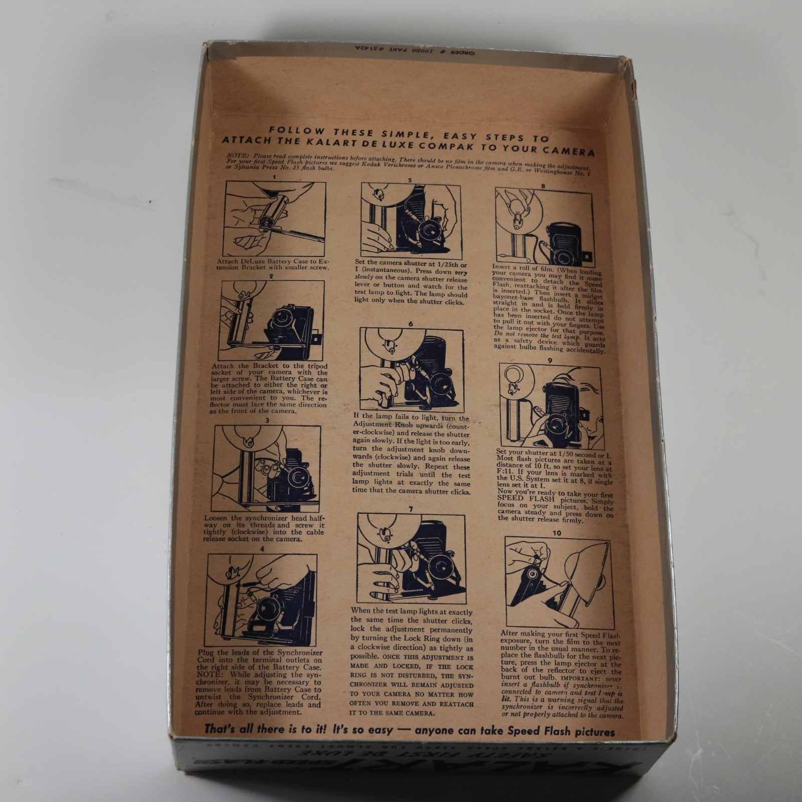 Kalart DE LUXE SPEED FLASH Unit with Box and Manual