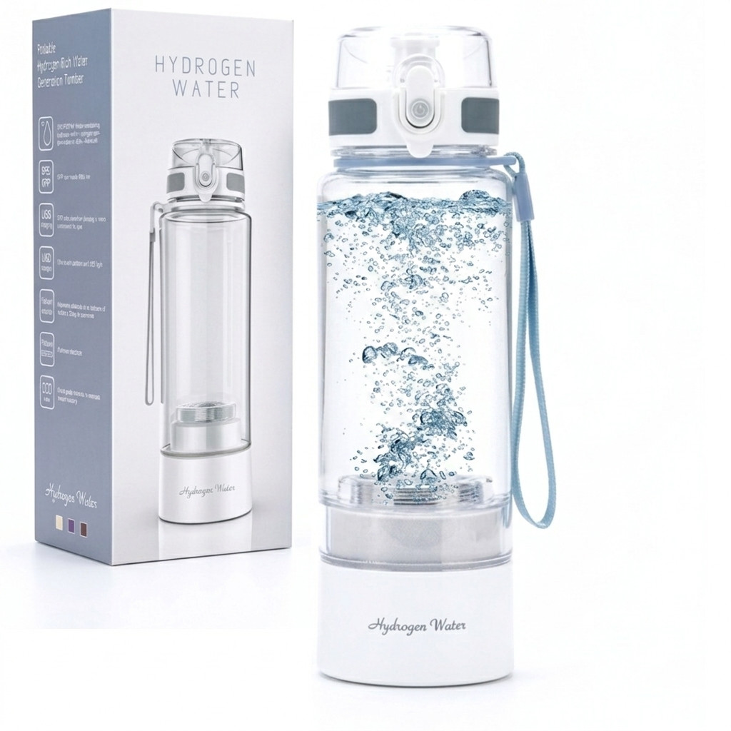 True Marqet H2GO Premium Hydrogen Water Bottle | Up to 3003 PPB | 450 mL