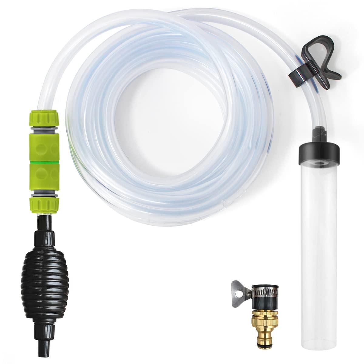 Laifoo 25ft Aquarium Vacuum Gravel Cleaner Fish Tank Cleaner Siphon Water Cha...