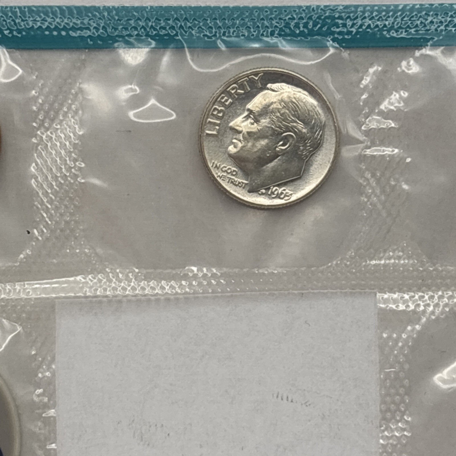 1963 Philadelphia Mint UNCIRCULATED Set Missing Half - 90% silver quarter & dime