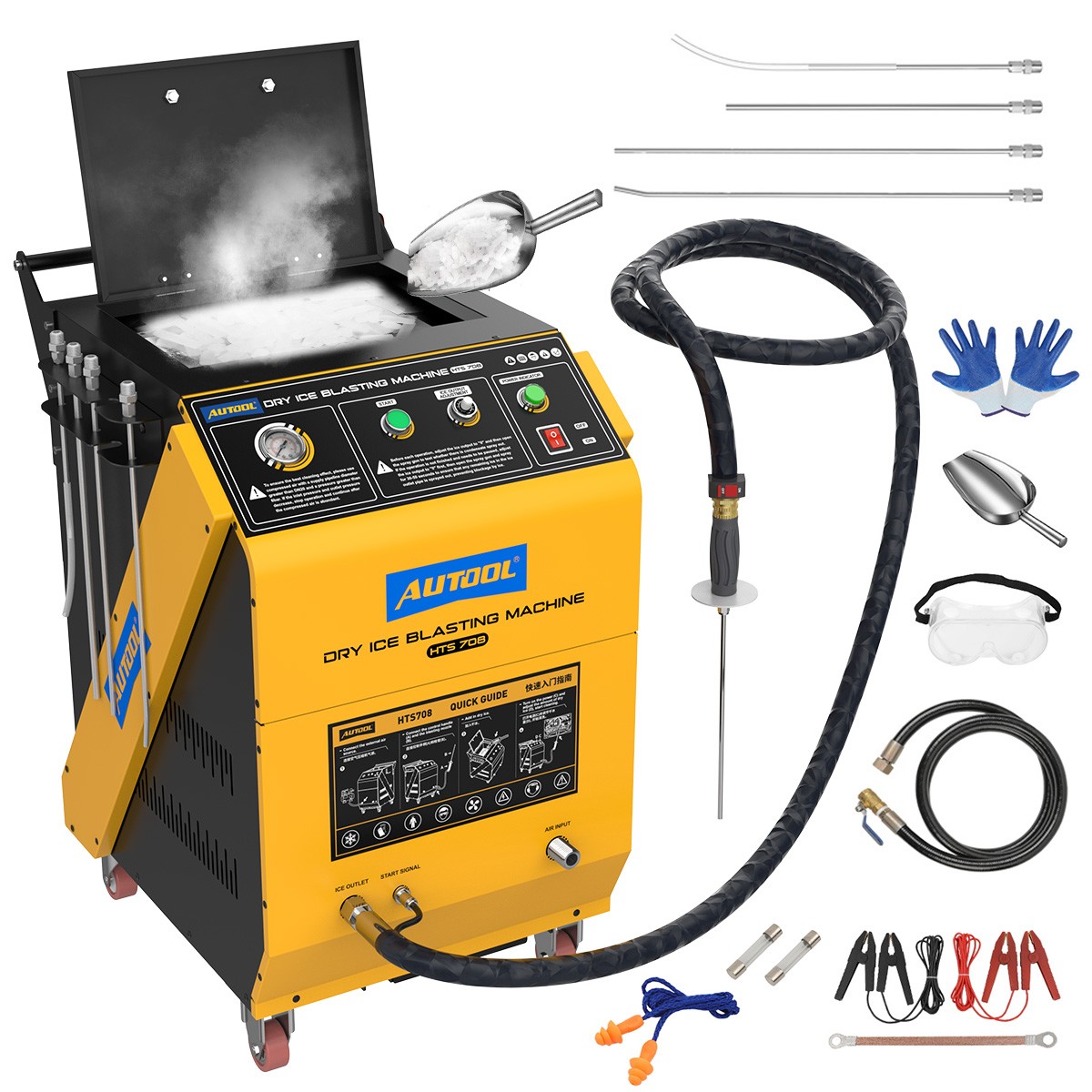 Dry Ice Blasting Cleaning Machine Dry Ice Blaster Car Chassis Engine Cleaner