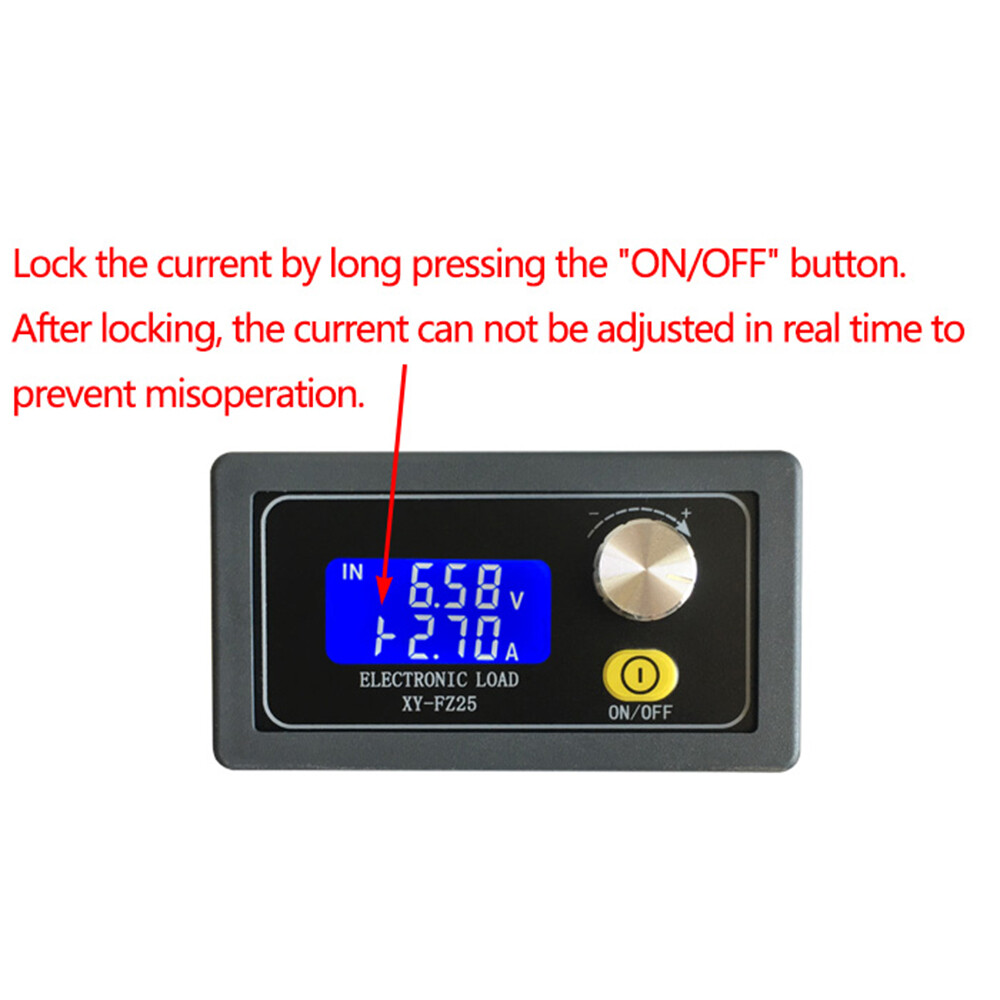 5A 35W Constant Current Electronic Load Tester Battery Discharge Capacity Tester