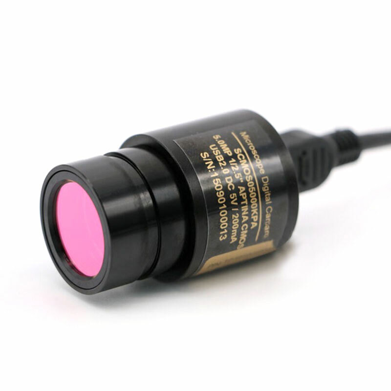 5.0MP USB Video CCD Camera Microscope Industrial Electronic Eyepiece w/Adapter