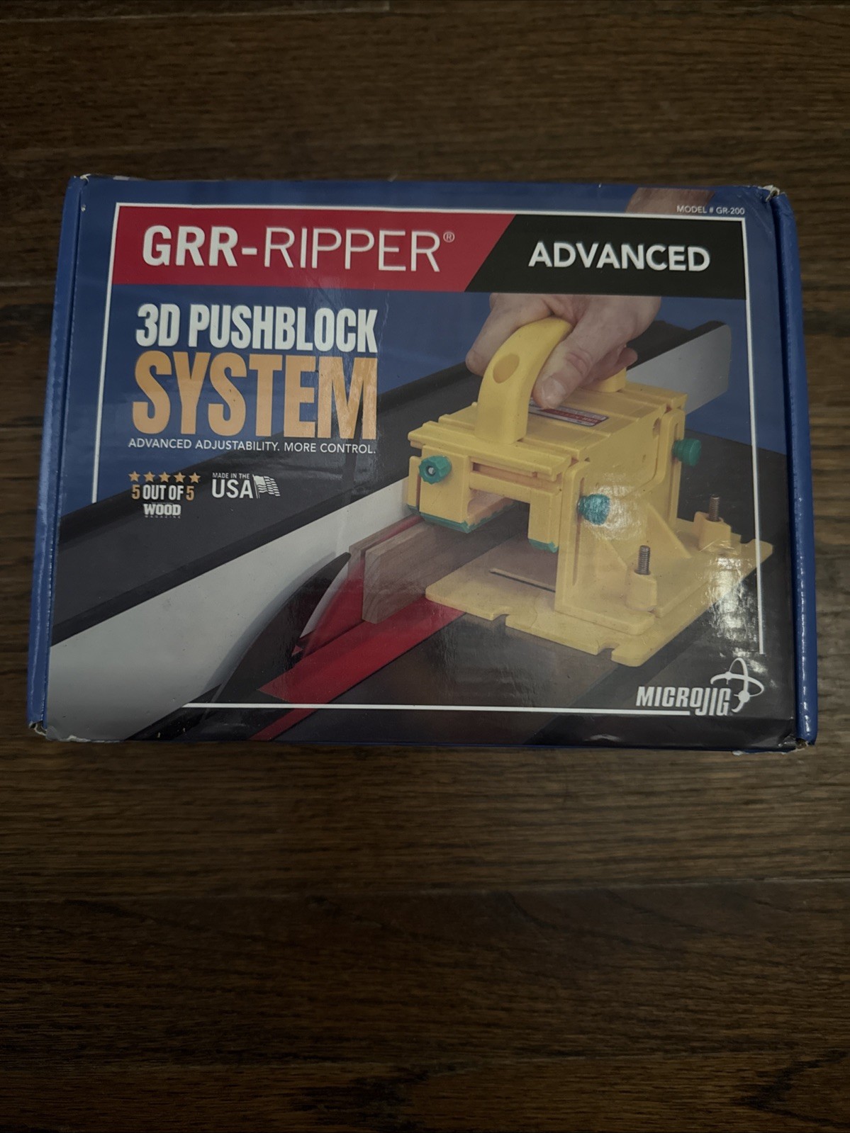 Micro Jig GRR-Ripper Advanced 3D Pushblock System! Model #GR-200 New Sealed