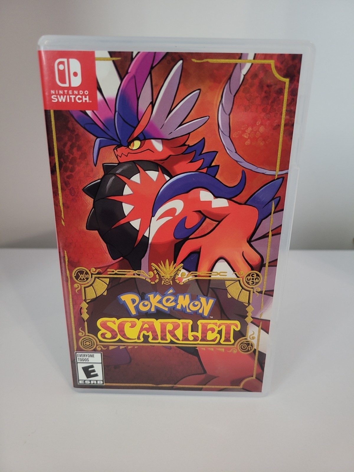 Pokémon Scarlet Game Cartridge And Case for Nintendo Switch and Lite Console