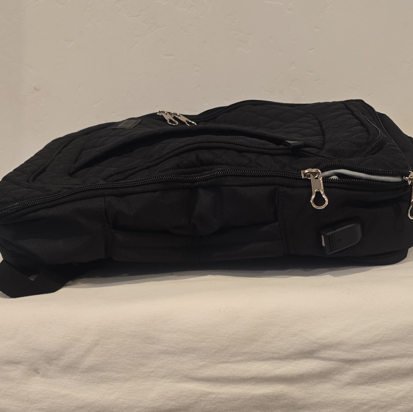 KROSER Black LAPTOP BACKPACK
