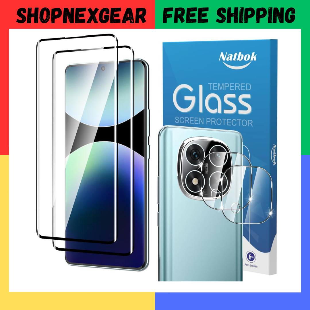 2+2 Pack 3D Screen Protector for Redmi Note 14 Pro Plus 5G Tempered Glass