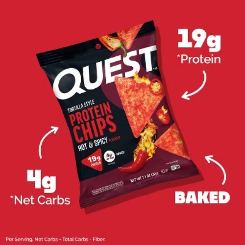 Quest Nutrition Chips Hot & Spicy Tortilla