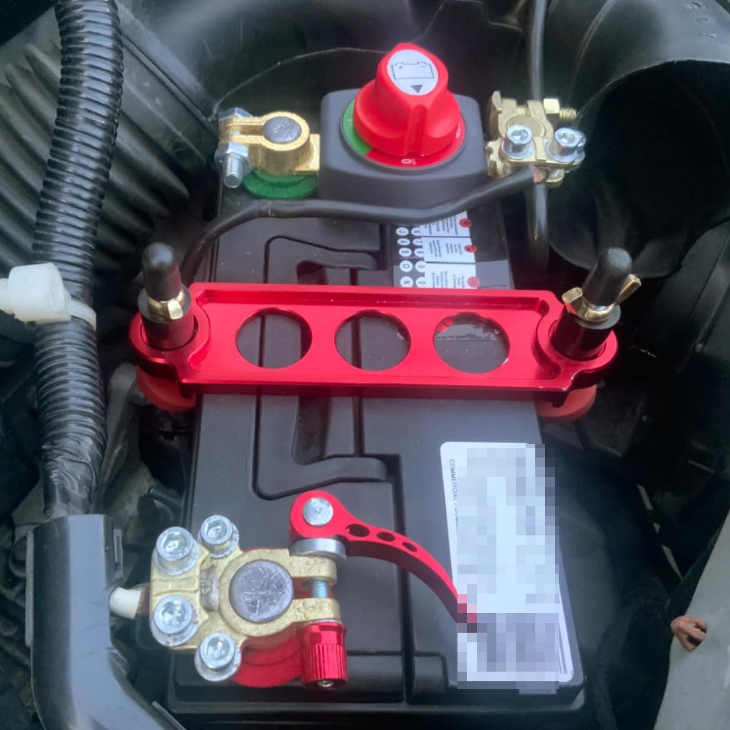 Ampper Top Post Battery Disconnect Switch 12V - 48V, Marine Post, Direct