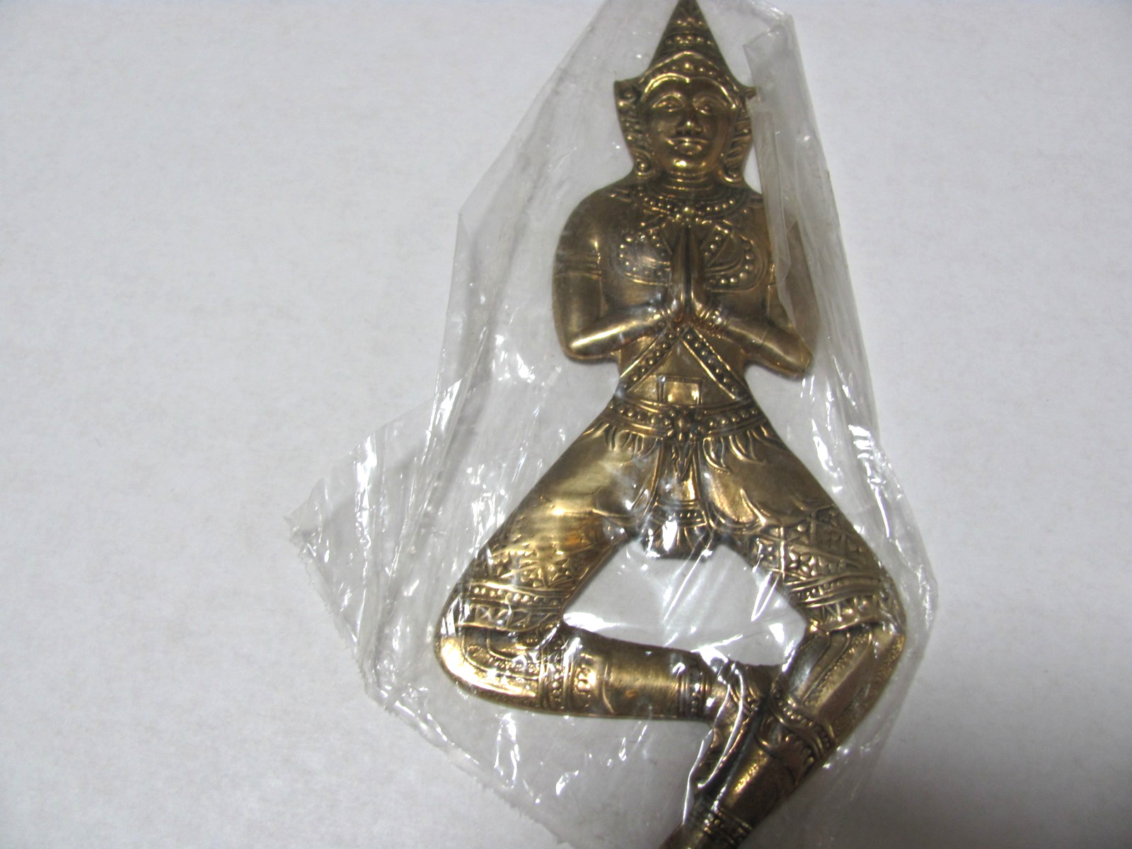 Vintage Thai Brass Dancer Bottle Opener, . New In Plastic. Very Nice!!