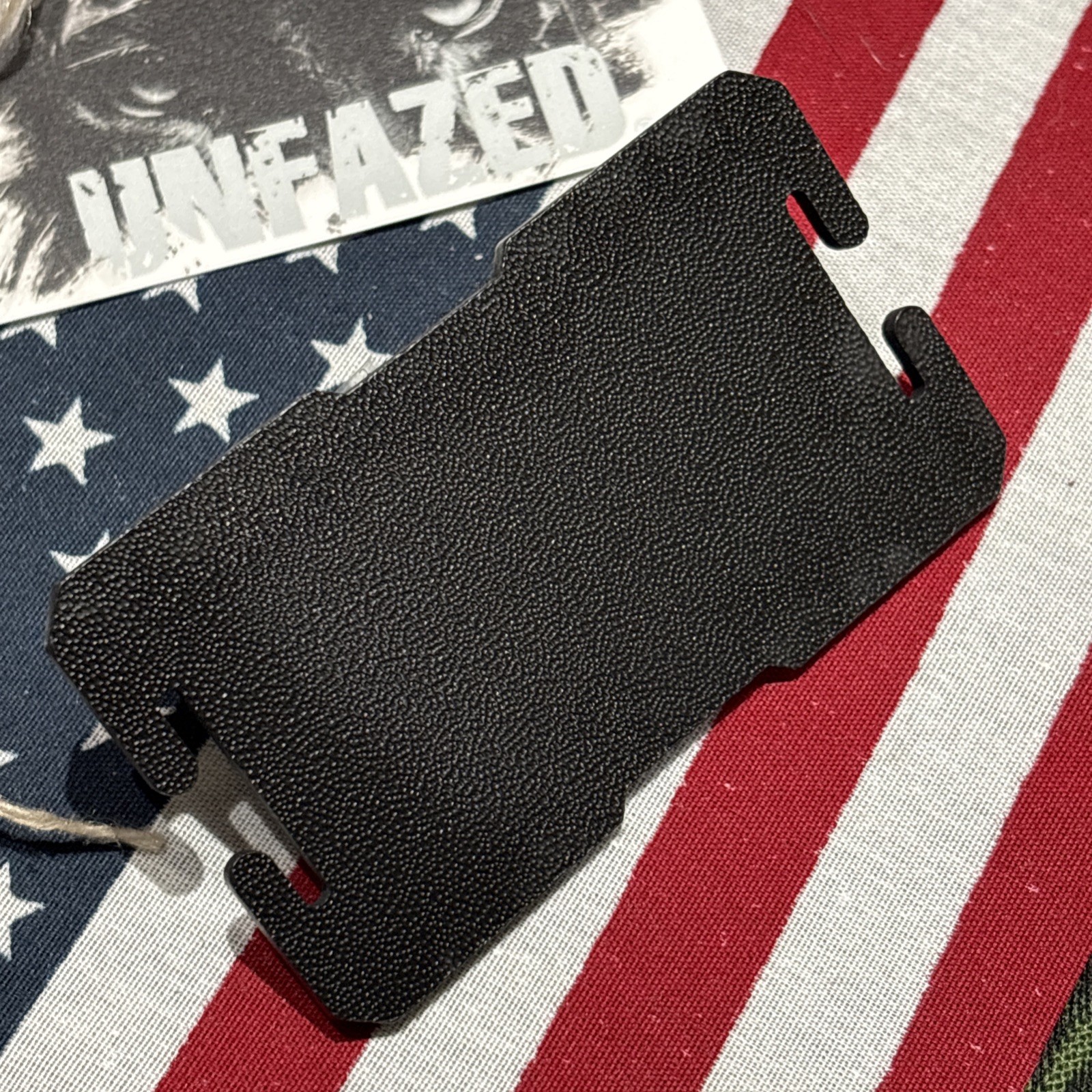 Patch Molle Panel Loop Plate Front Loop for Patches 2x3” Hard Plastic Back