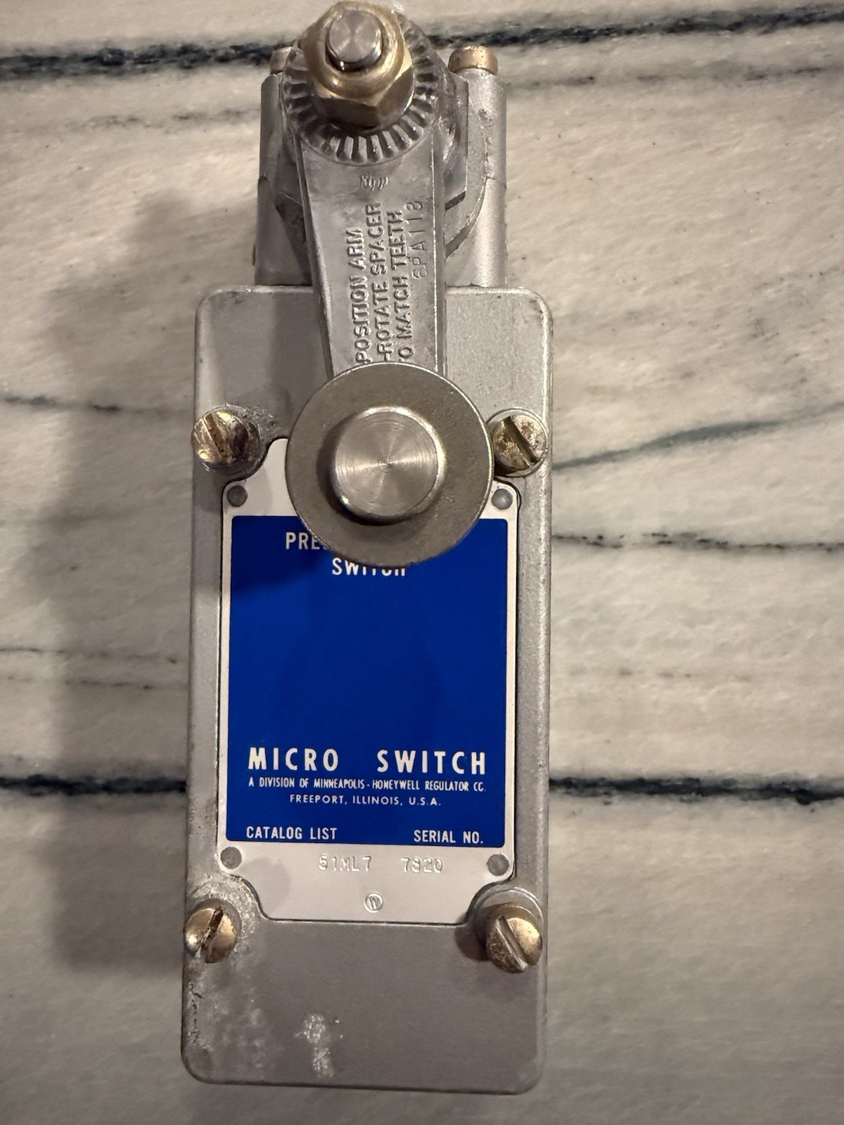 Micro Switch 51ML7 Precision Limit Switch - USED