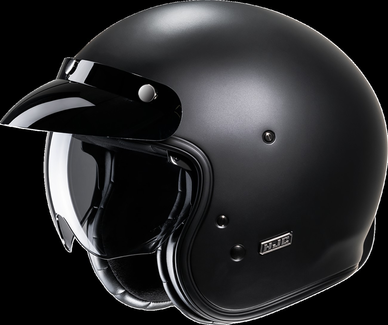 HJC JA20NUS7XBSV V31 Solid Open Face Motorcycle Helmet, Semi Flat Black, X-Large