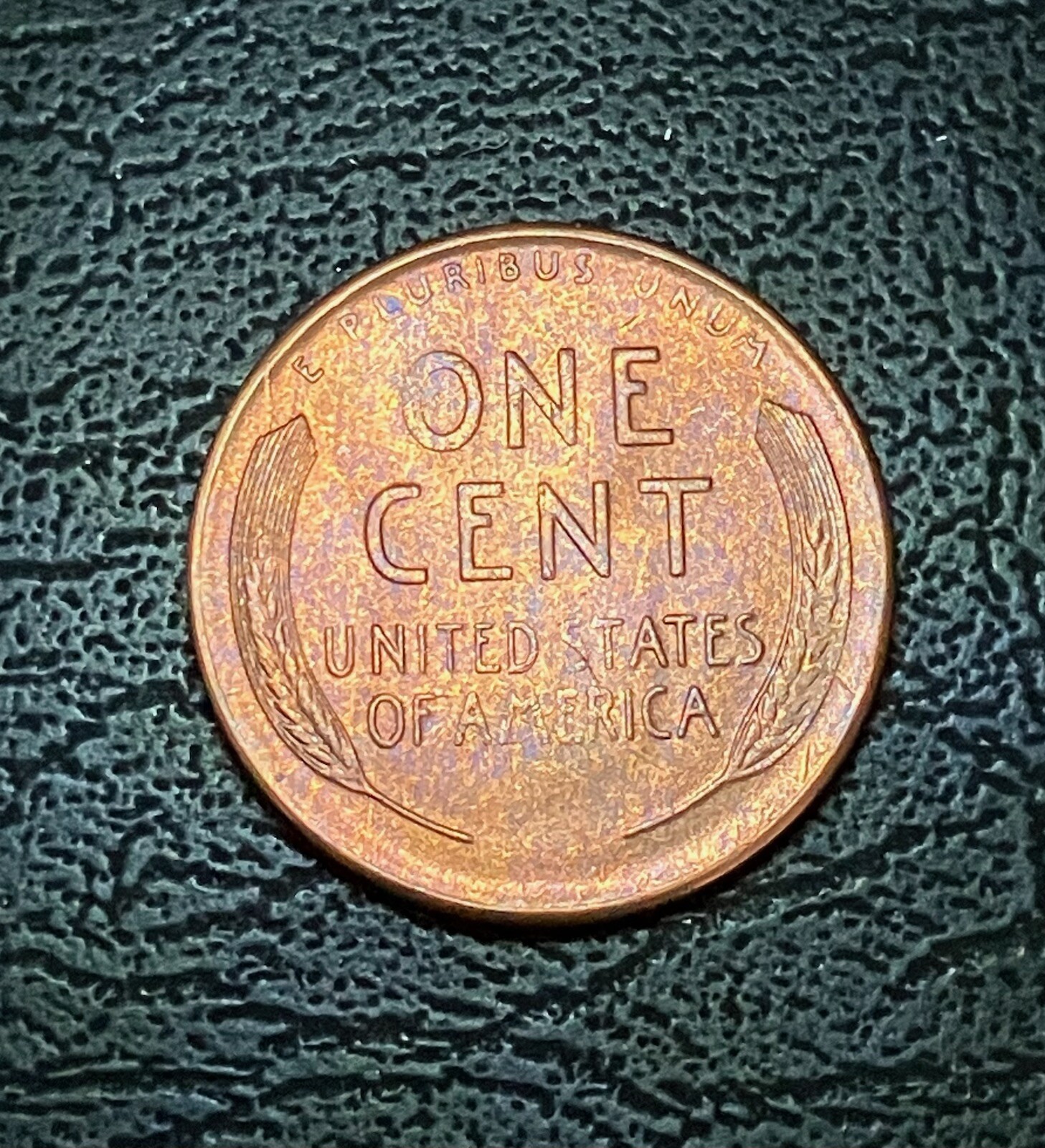 1946 S Lincoln Wheat Cent Lamination / Struck Through Grease Error