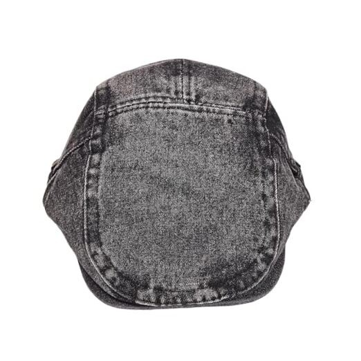 Mens Denim Cotton Newsboy Cap Gatsby Driving Hunting Outdoor Travel A02 Black