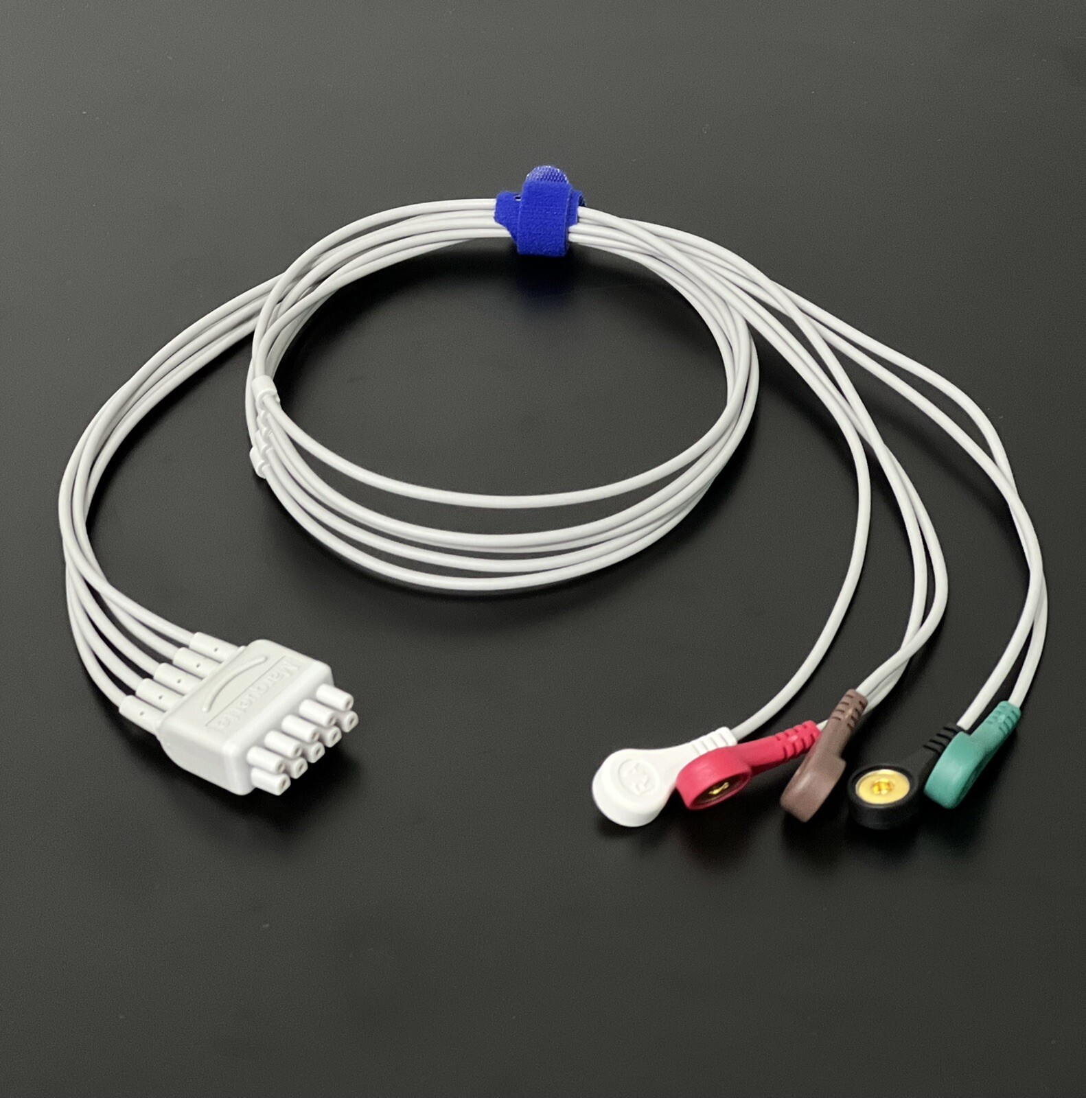 GE Healthcare Vivid 7 Leadwires 5 Leads Snap ECG Cable - Same Day Shipping