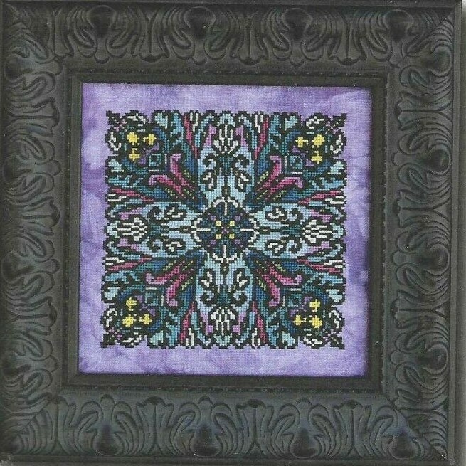 SNOWDROPS--Ink Circles--Very Colorful Art Design--Counted Cross Stitch Pattern
