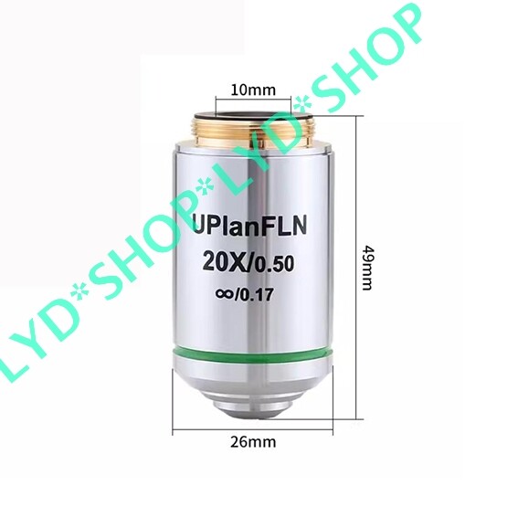 1pc New UPlanFLN 20X/0.50 ∞/0.17 Semi Apochromatic Microscope Objective Lens