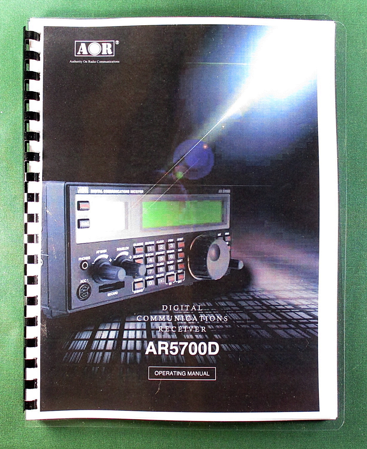 AOR AR5700D Operating Manual - Premium Card Stock Covers & 28lb Paper!