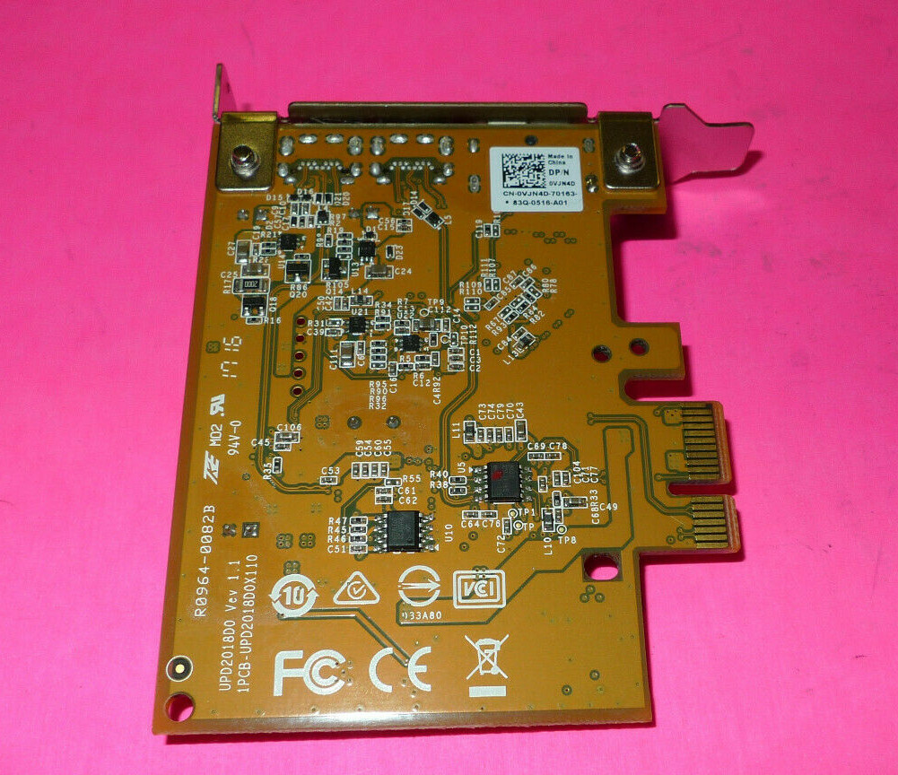 GENUINE Dell Input DP & Output Dual Mini DP PCI-E Controller Card VJN4D