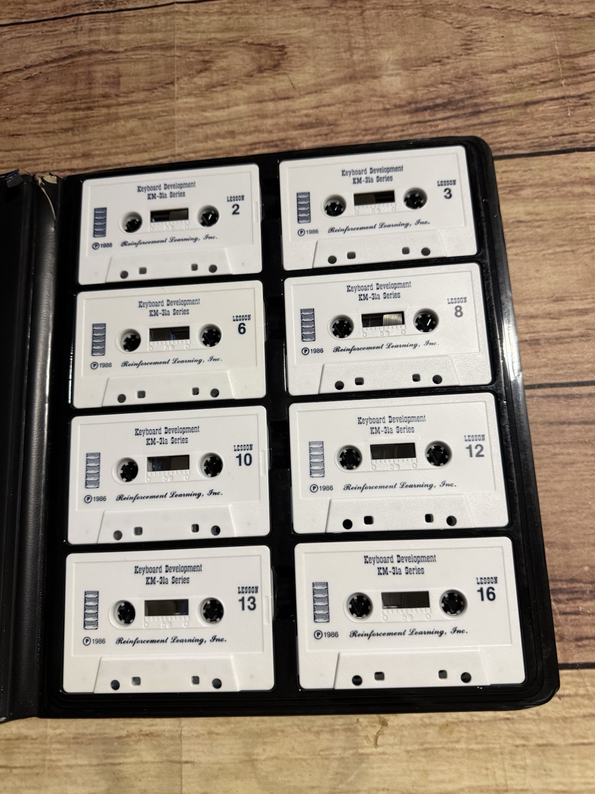 Vintage Keyboard Development KM-31A Cassette Set Reinforcement Learning 1986