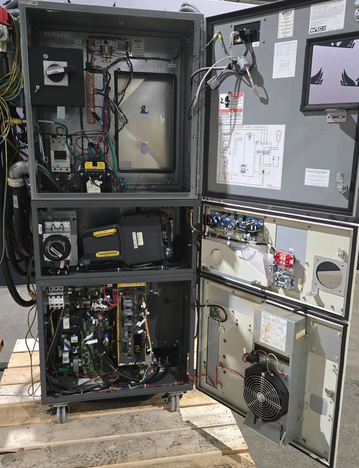 FANUC R-2000iB/210F Complete with R-30iB Controller & WTC Weld Controls USED
