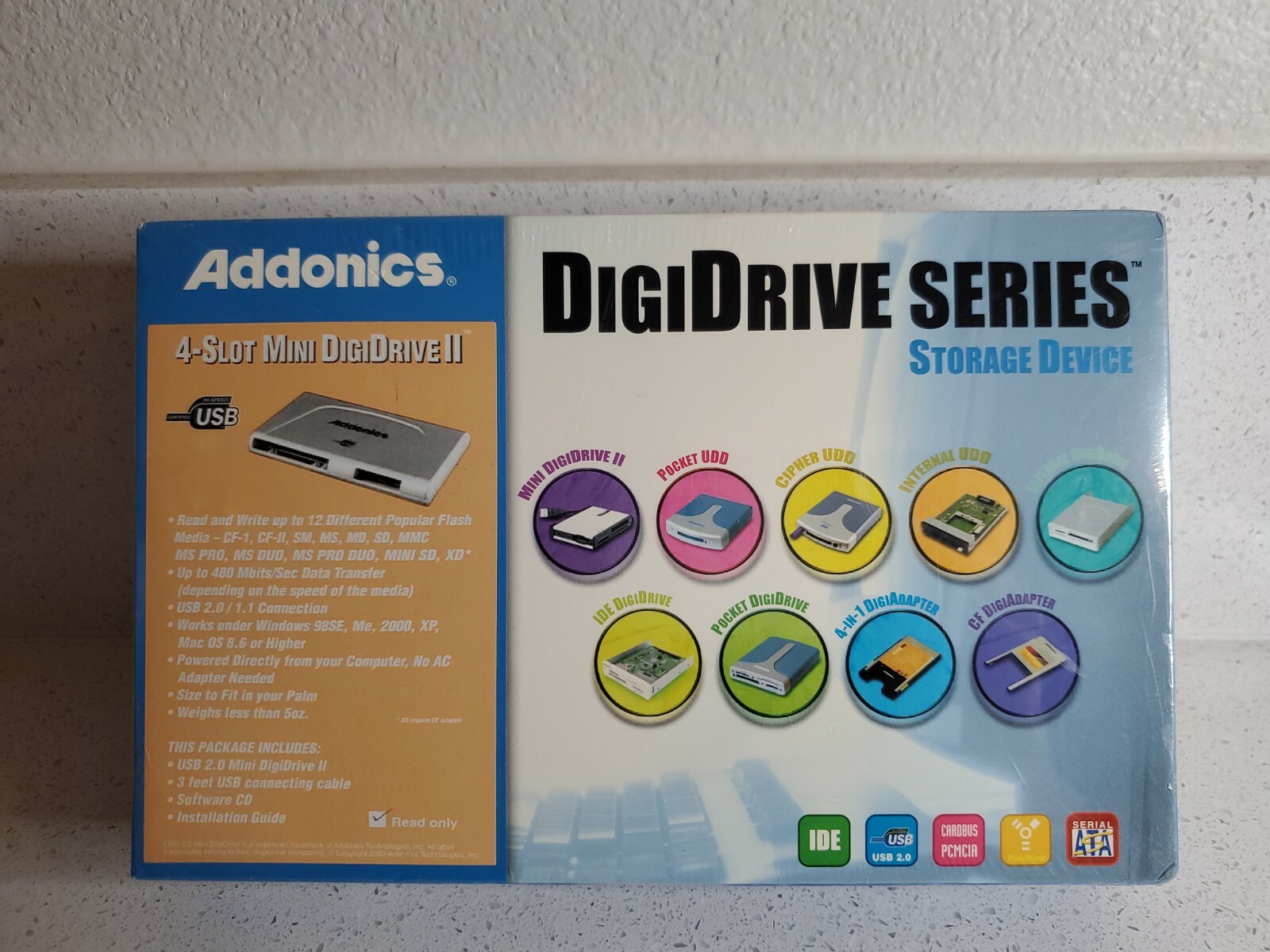 Addonics Digidrive Series 4-slot Mini PC external memory card reader NEW