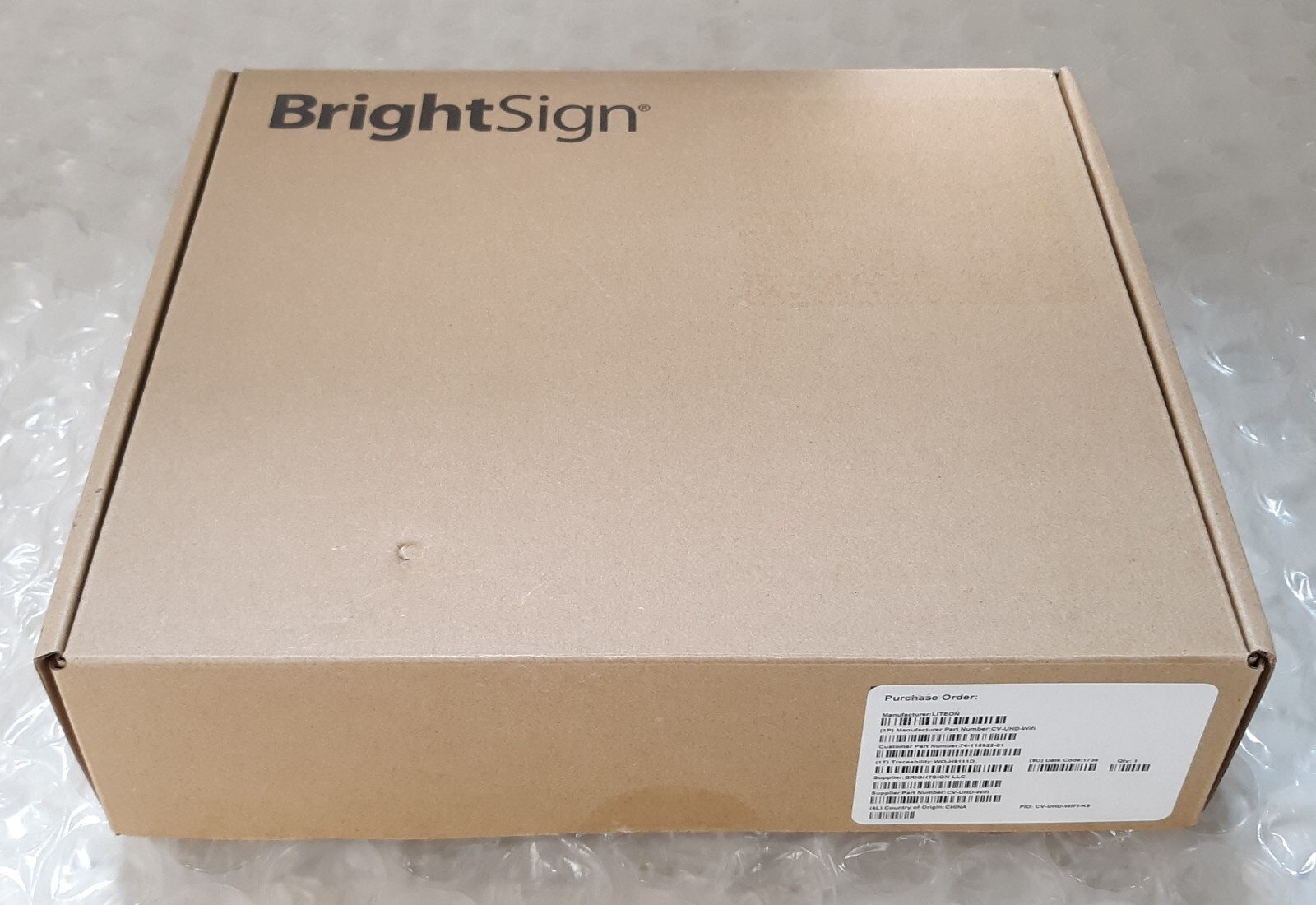 Cisco Vision BrightSign CV-UHD-DMP-K9 SSD Digital Media Player *NEW*
