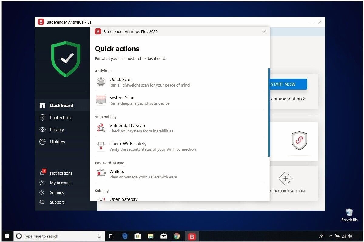 Bitdefender Antivirus Plus 2026 - 4 Years 1 Windows Device - Daily VPN