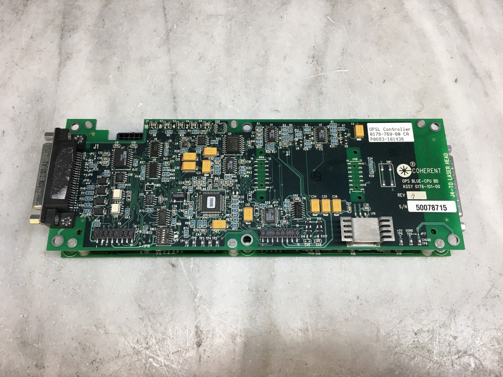 Coherent OPSL Controller OPS Blue-CPU BD with Coherent OPS Power Supply Board