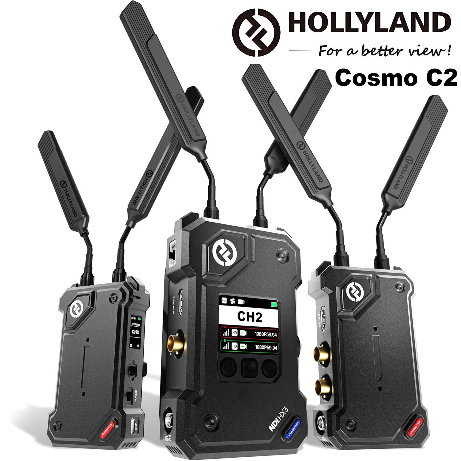 Hollyland Cosmo C2 Wireless HDMI/SDI Video Transmission System 3000ft 1080P60 5G