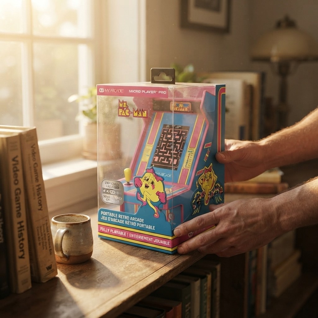 Ms. Pac-Man Handheld Arcade - Officially Licensed Collector's Item for Gamers