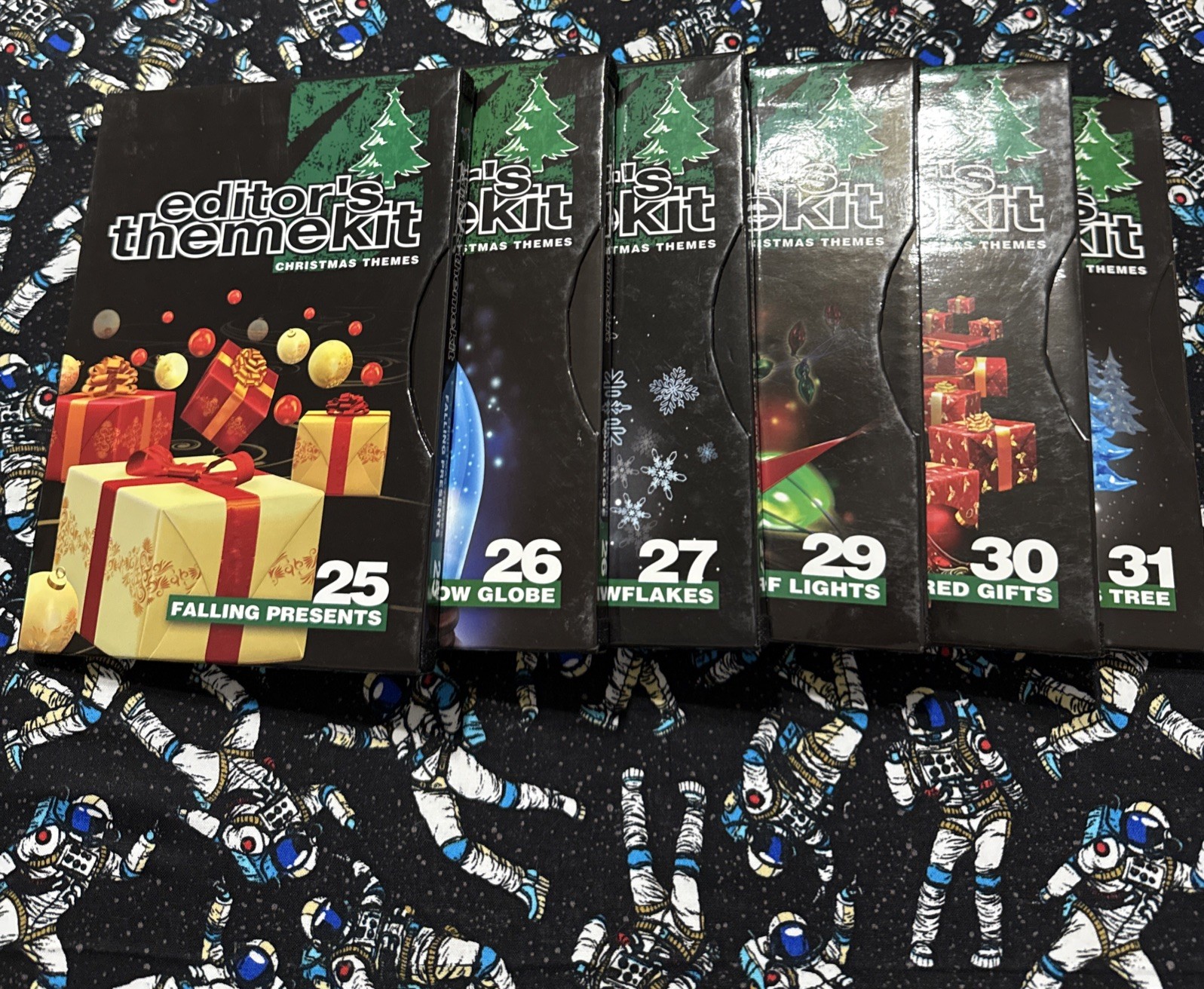 Digital Juice Editors Theme kit Lot Of 6- Holiday Christmas #25 26 27 29 30 31