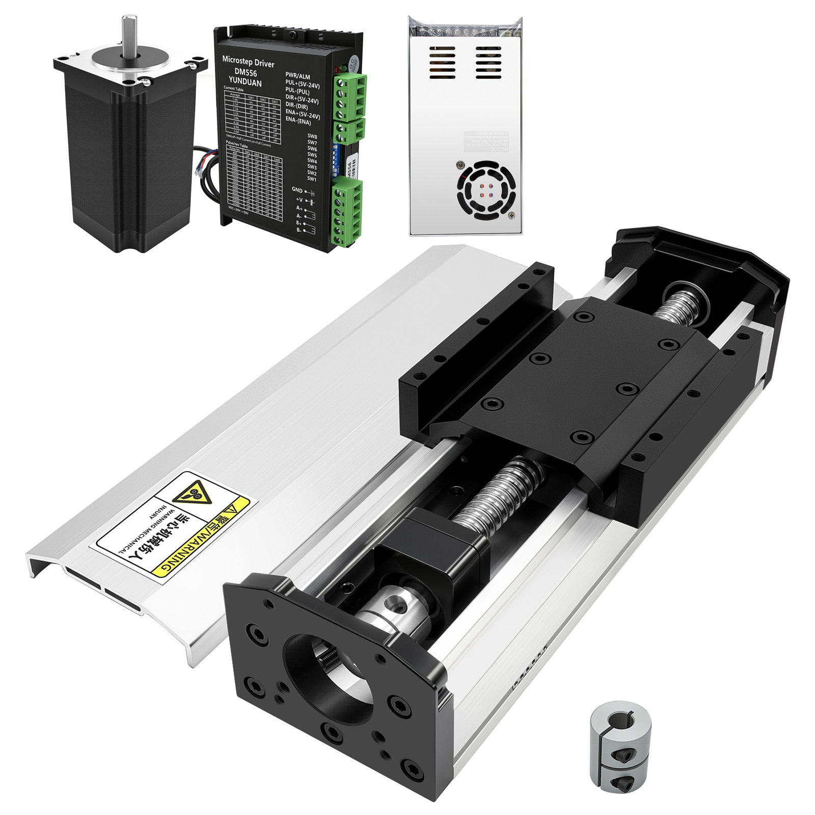 Nema23 Linear Rail Slide Table Motion System Motor Ball Screw Enclosed 70kg load