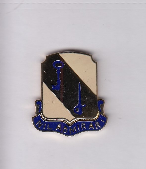 US Army 118th Support Battalion Supply Quartermaster QM crest DUI badge G-23