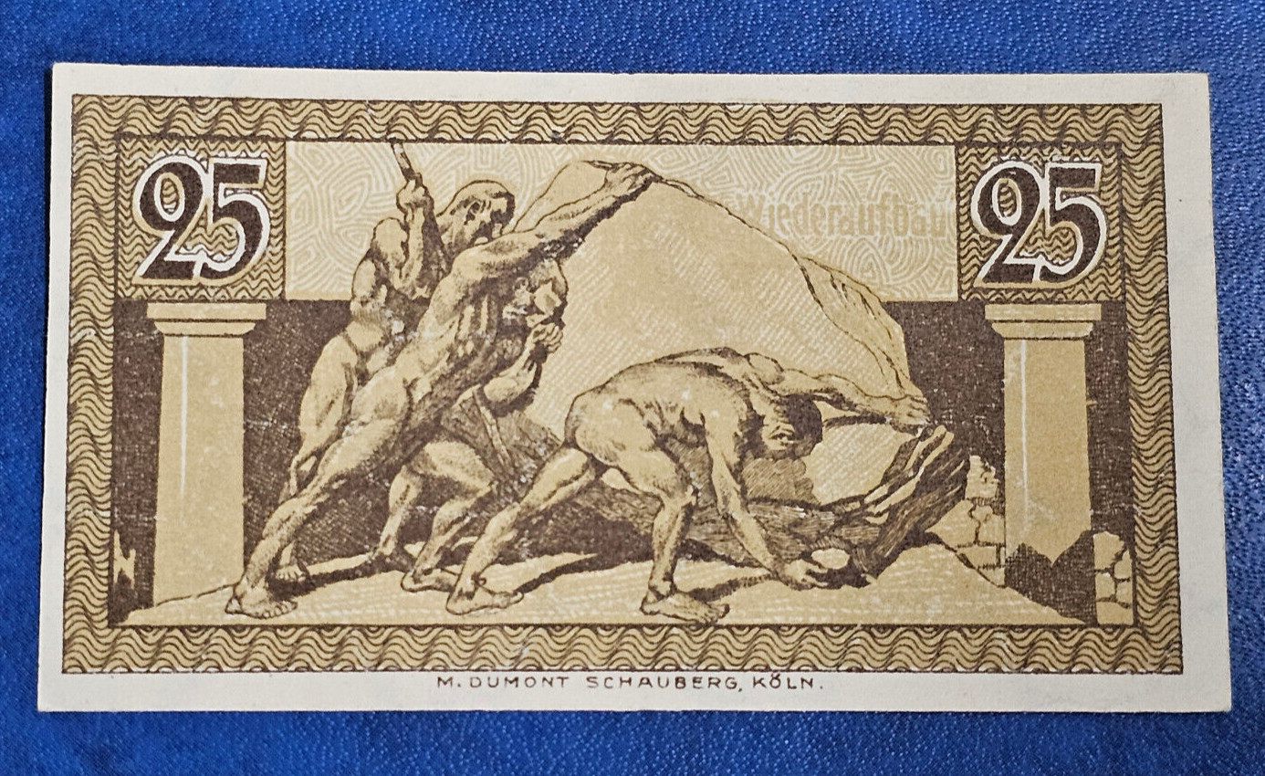BONN NOTGELD 25 PFENNIG 1920 EMERGENCY MONEY GERMANY BANKNOTE [🇩🇪35119]