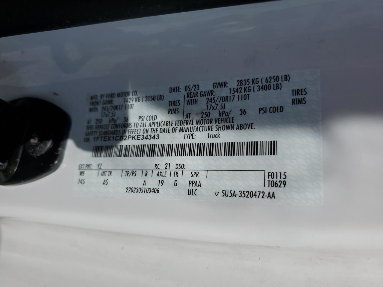 F150 2023 Glove Box 4863811
