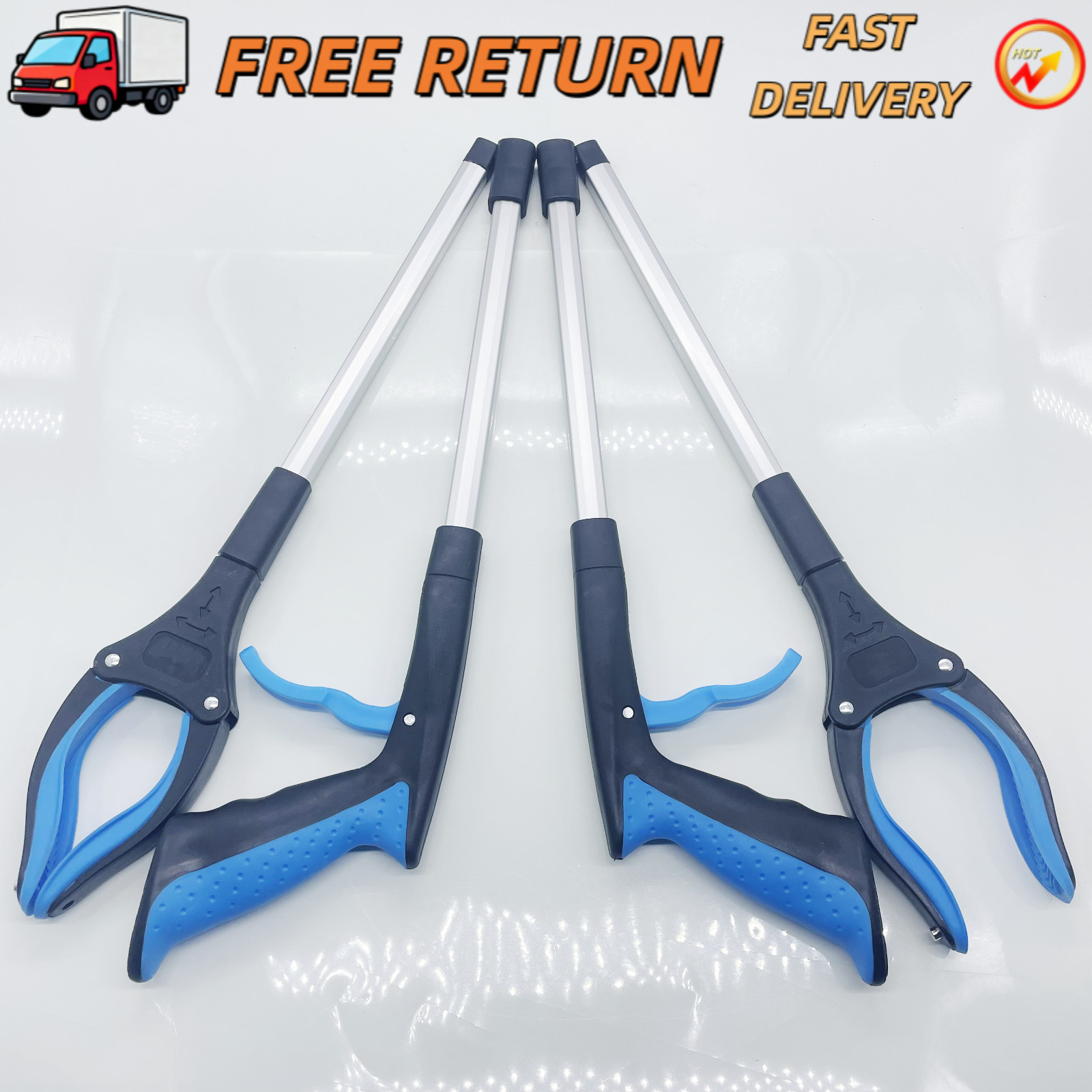 Heavy Duty Pick Up Stick Industrial Grabber Tool Hand Grip Reach Trash Picker