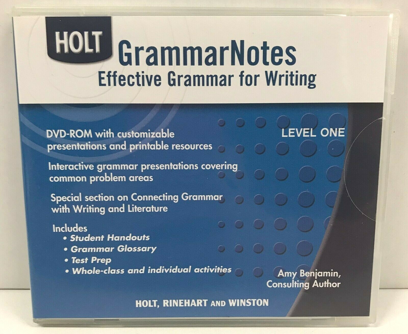 Holt Grammar Notes Effective Grammar for Writing Level One (2008 DVD-ROM)