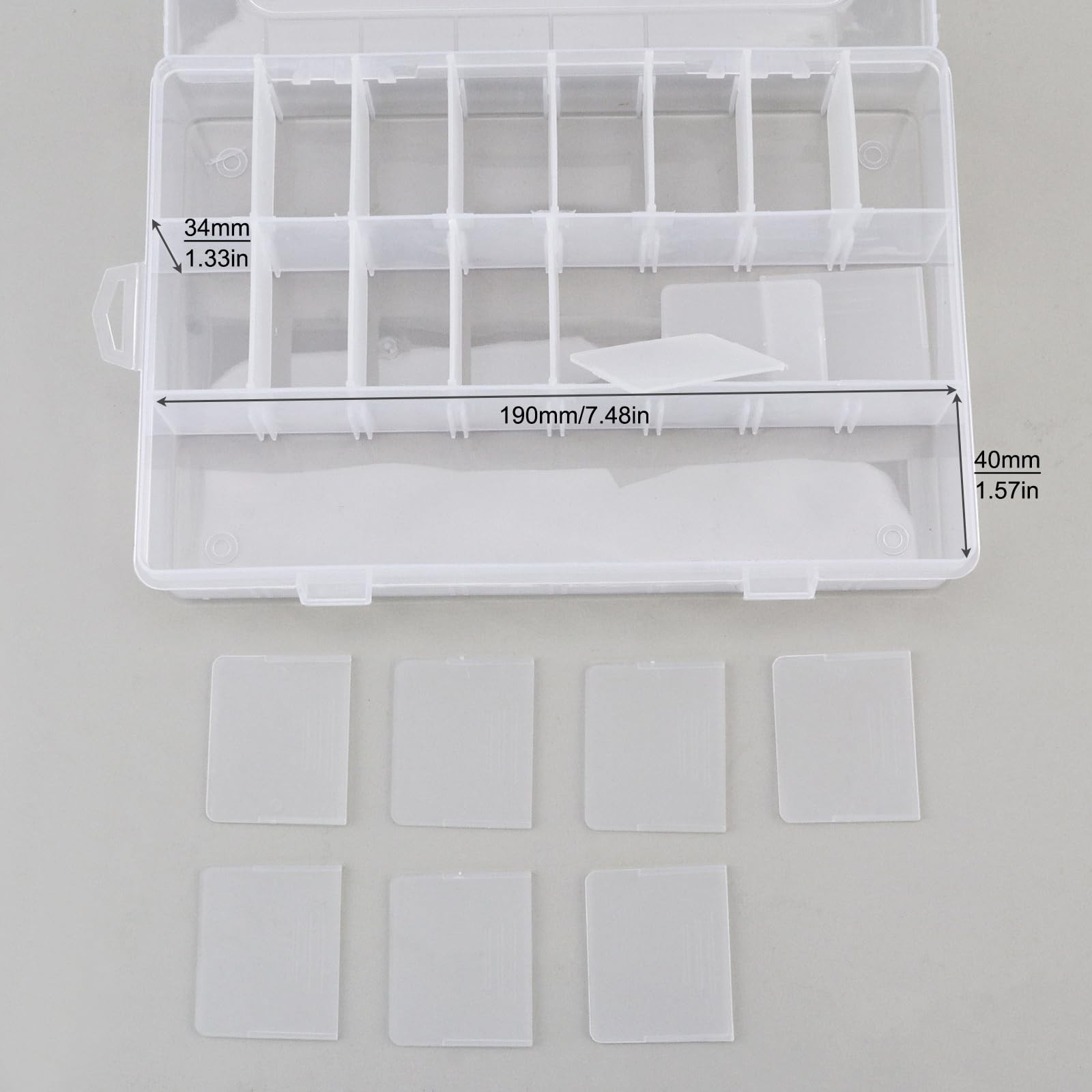 OriGlam 24 Compartment Electronic Component Storage Box Case, SMD SMT Case, E...