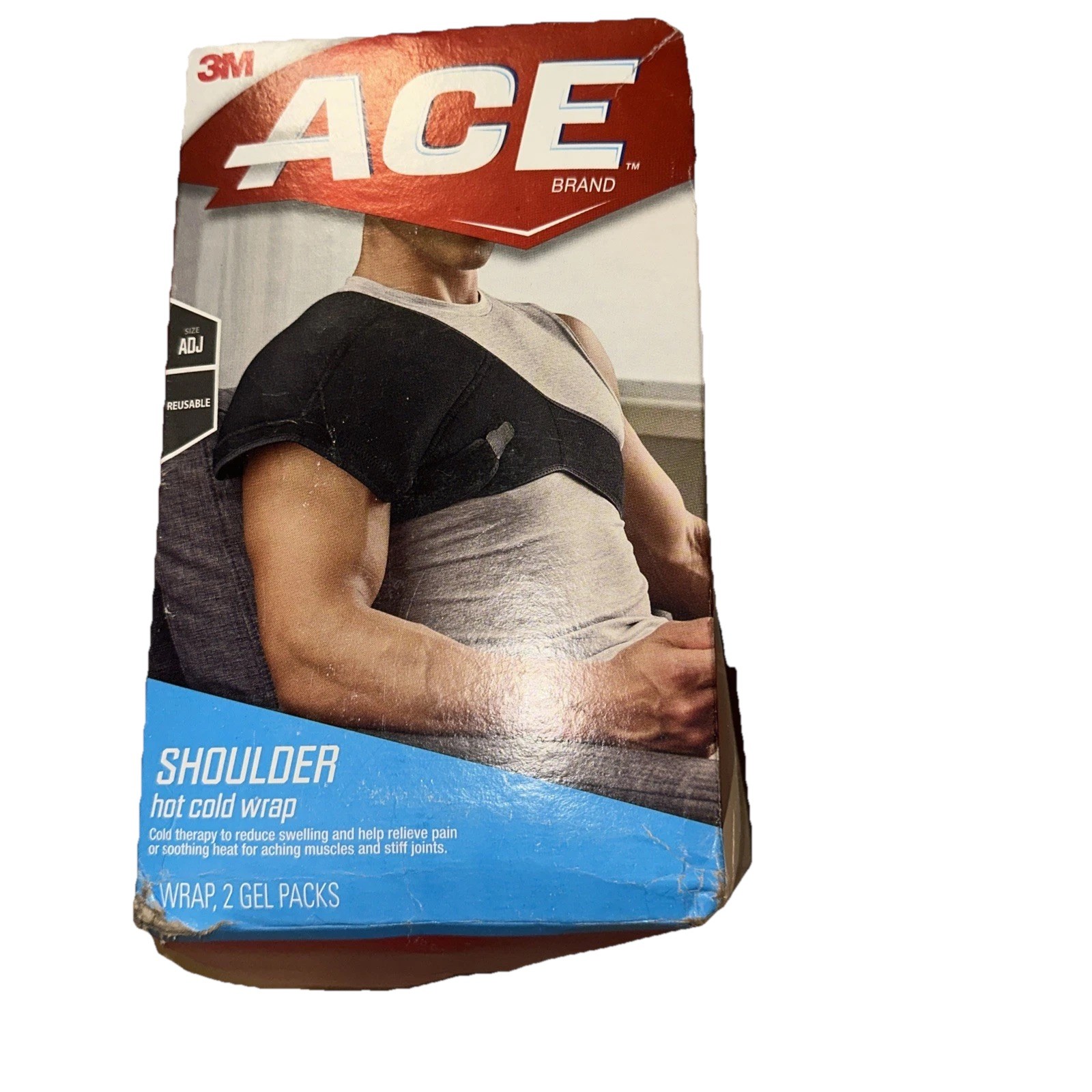 Ace Shoulder Cold/Hot Wrap Adjustable W/ 2 Hot/Cold Packs