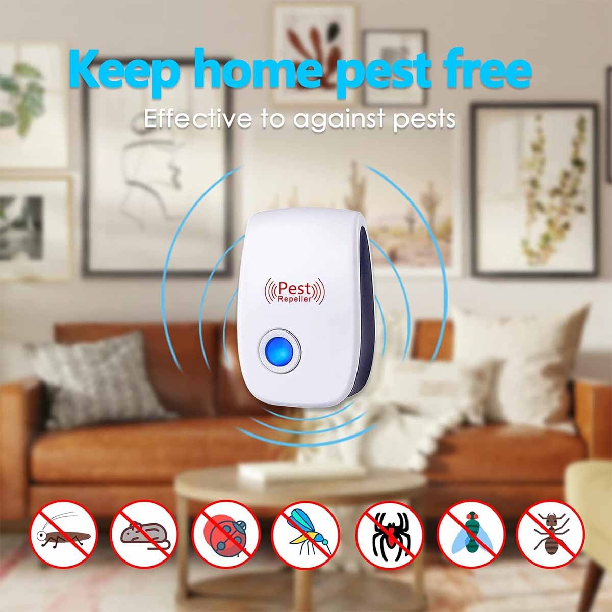 Ultrasonic Pest Repeller Control Electronic Repellent Mice Bug Rat Reject