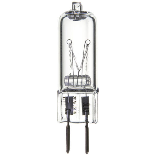 12Pack Single Ended T3.5 Bulb, GY6.35 Bi-Pin Clear Glass, 3200K, 50W, 500LM