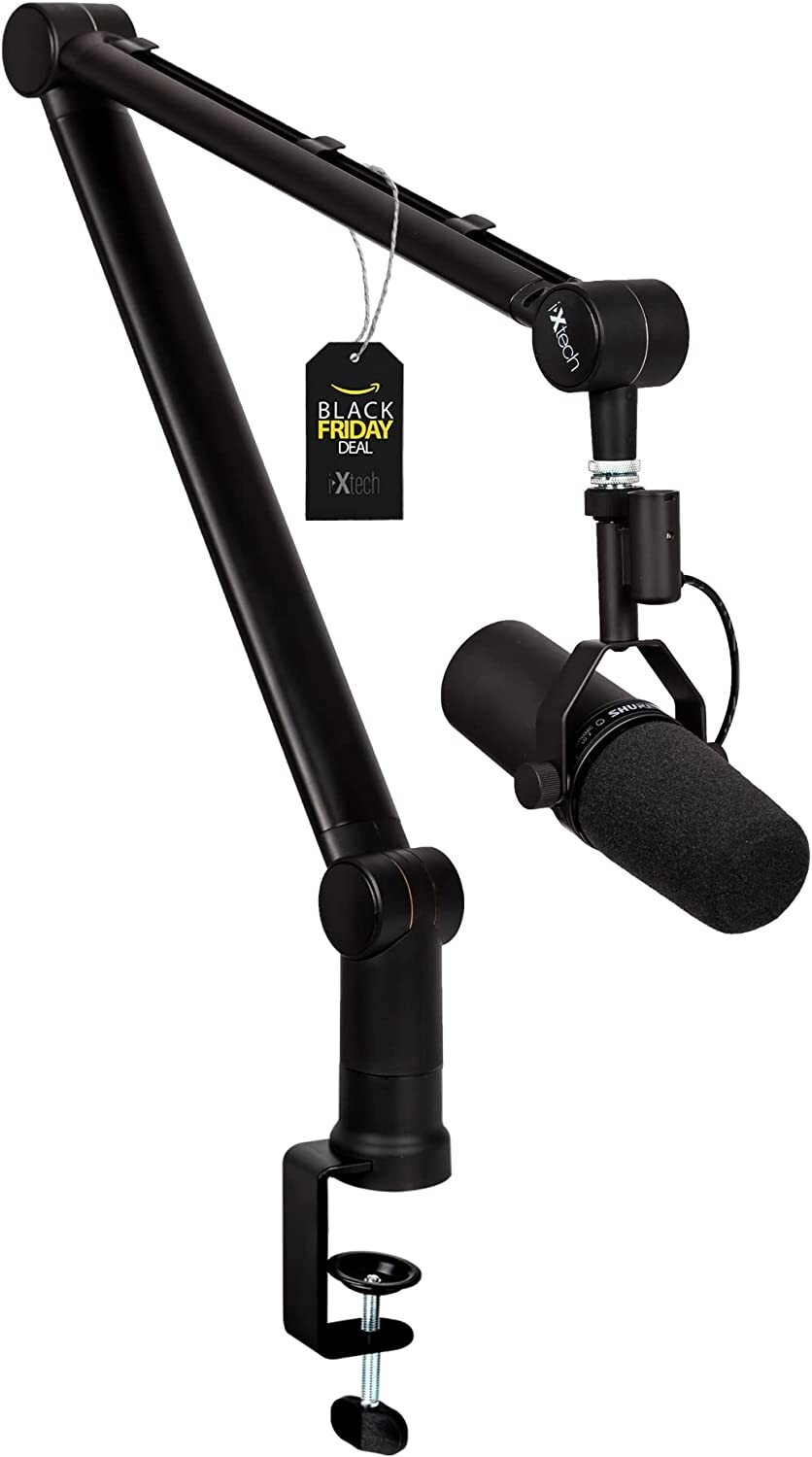 IXTECH Boom Arm-Adjustable 360° Rotatable Microphone Arm-Sturdy Stainless Steel