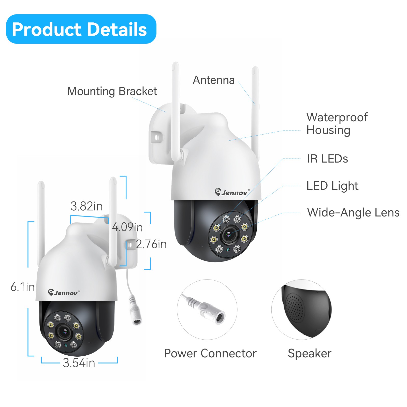 5MP Wireless Security Camera System Outdoor CCTV Camera Surveillance 10CH NVR